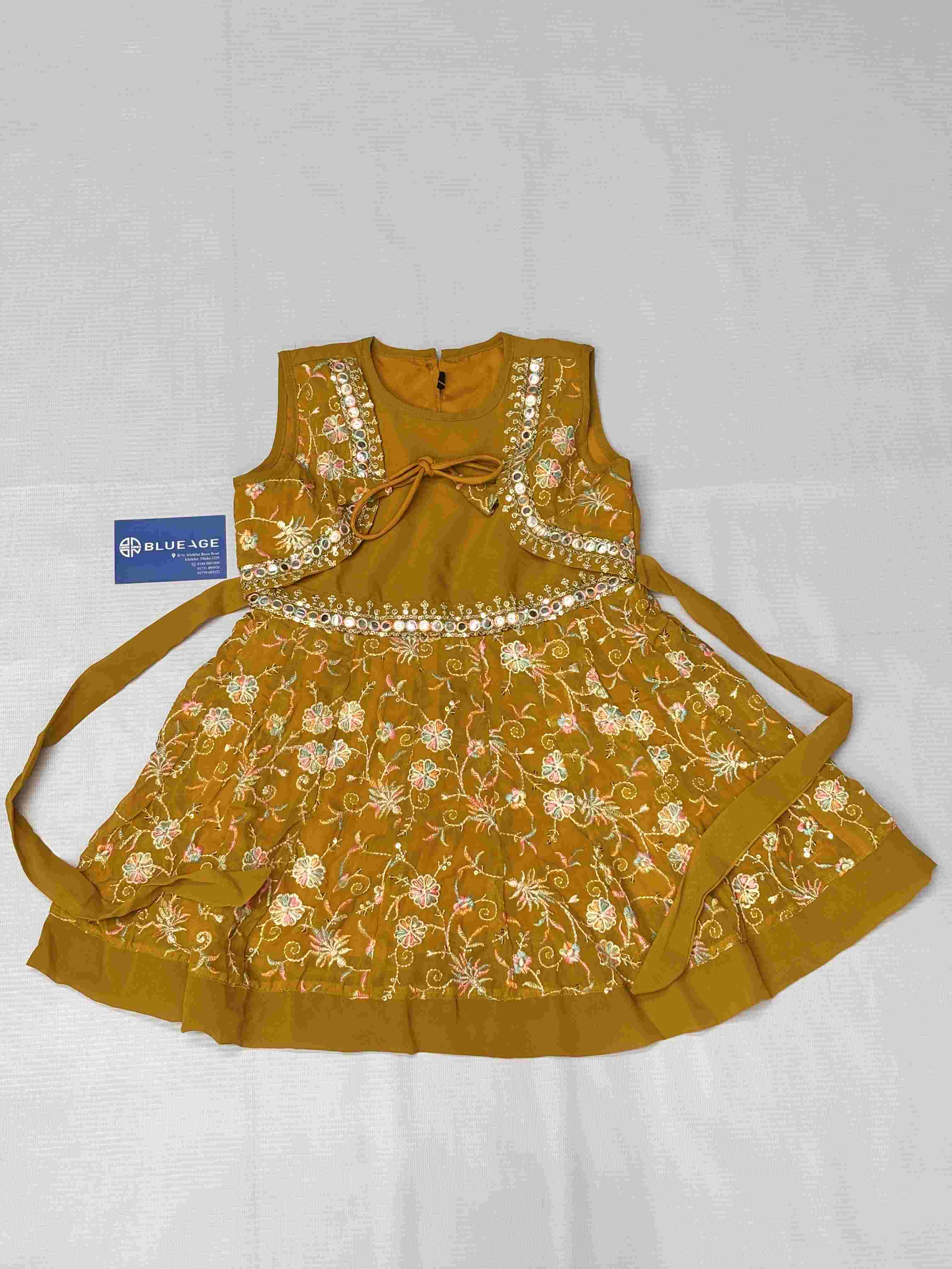baby frock embroidery with sequins work