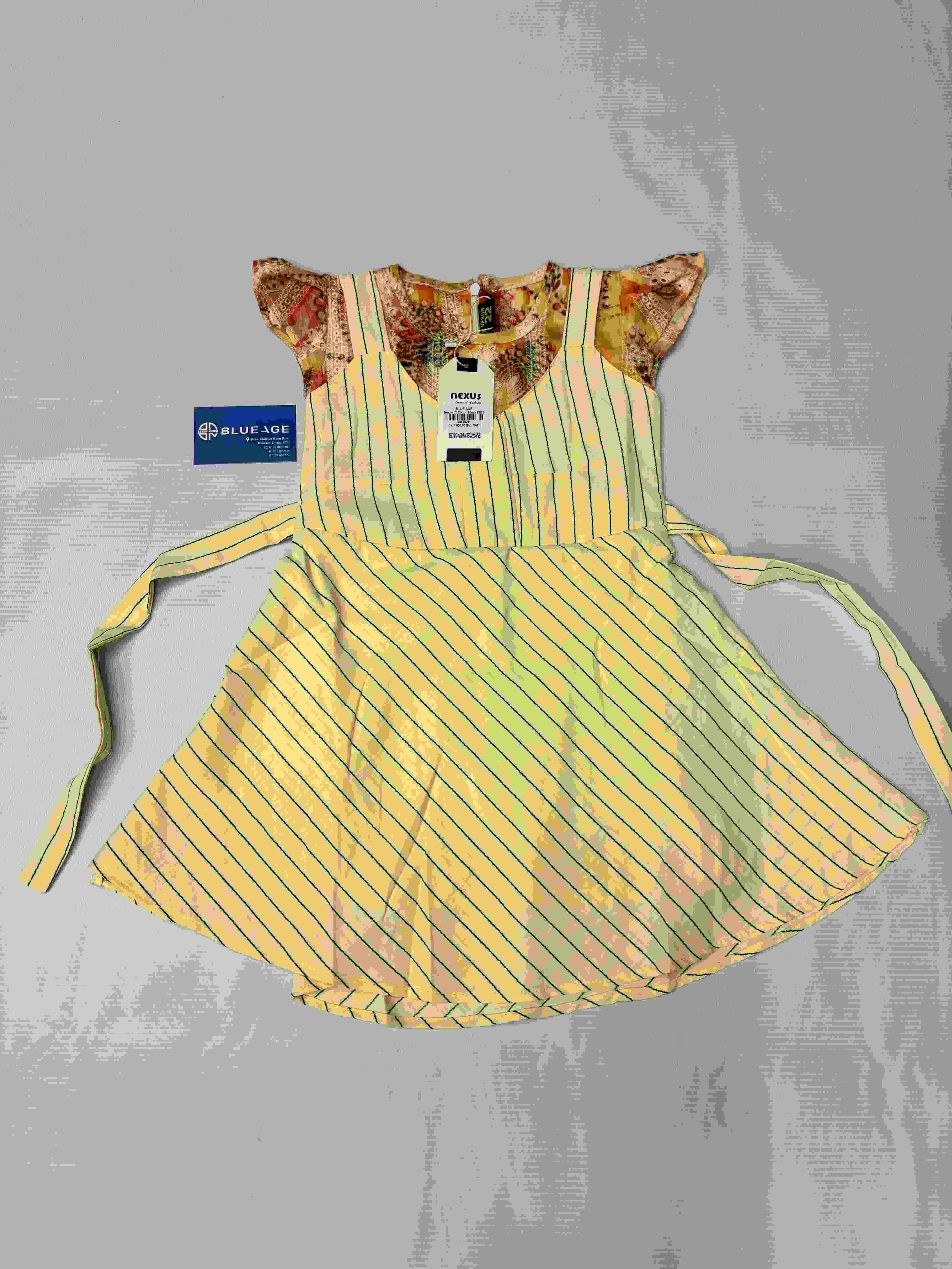 baby frock with stripe