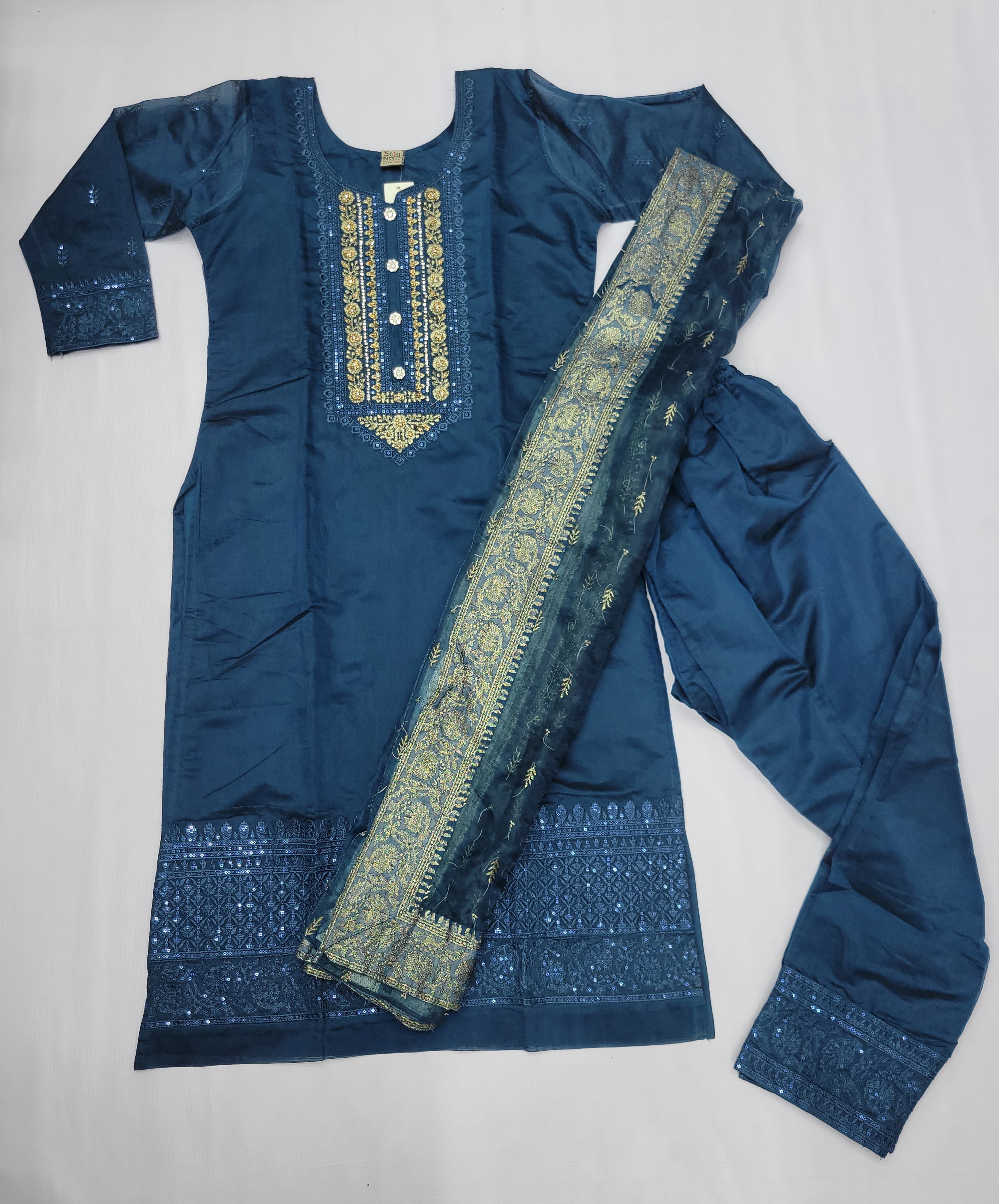 Party Ware Georgette Three Piece