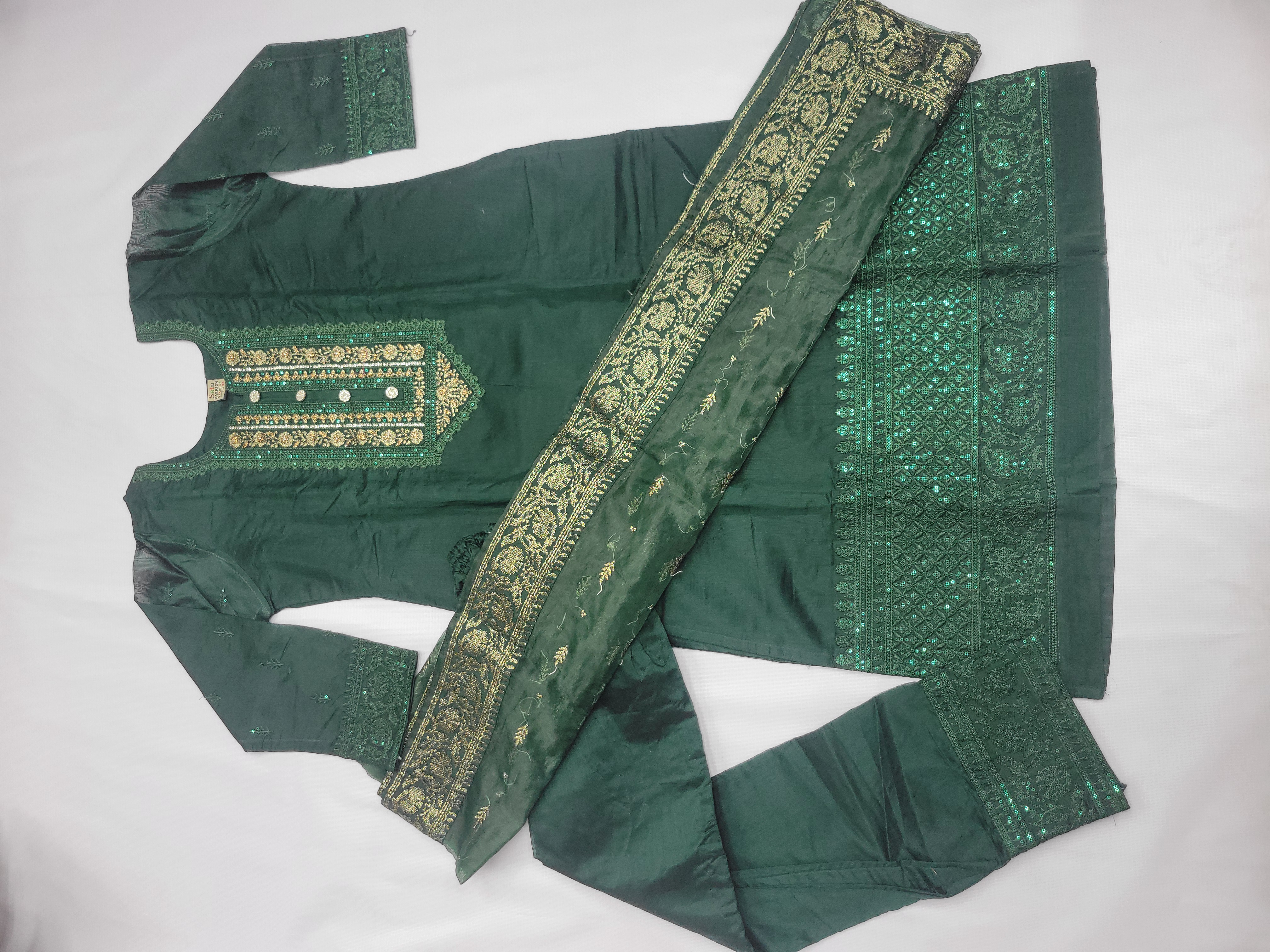 Ready made three piece organza