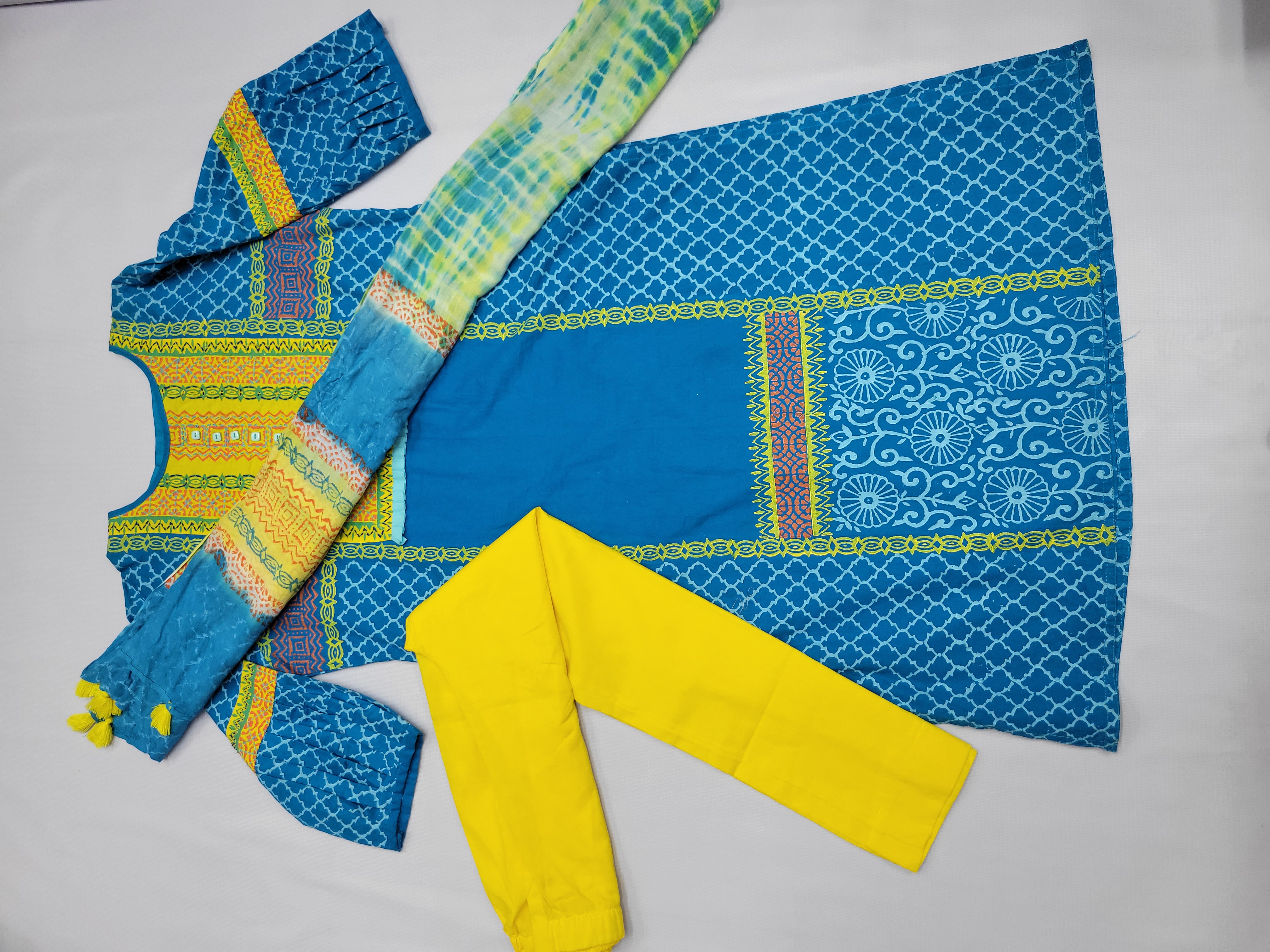 Ready made three piece cotton