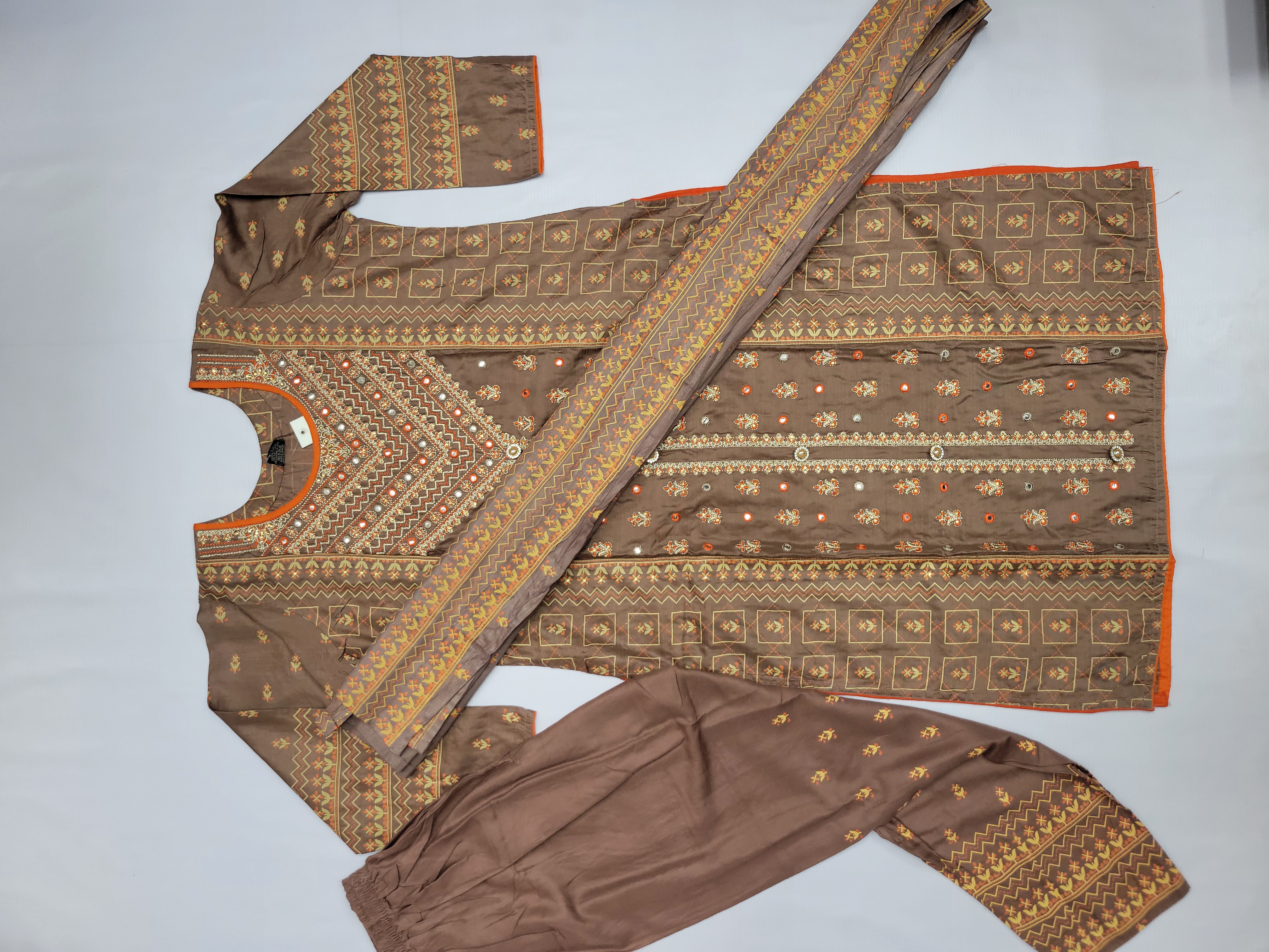 Ready made three piece cotton