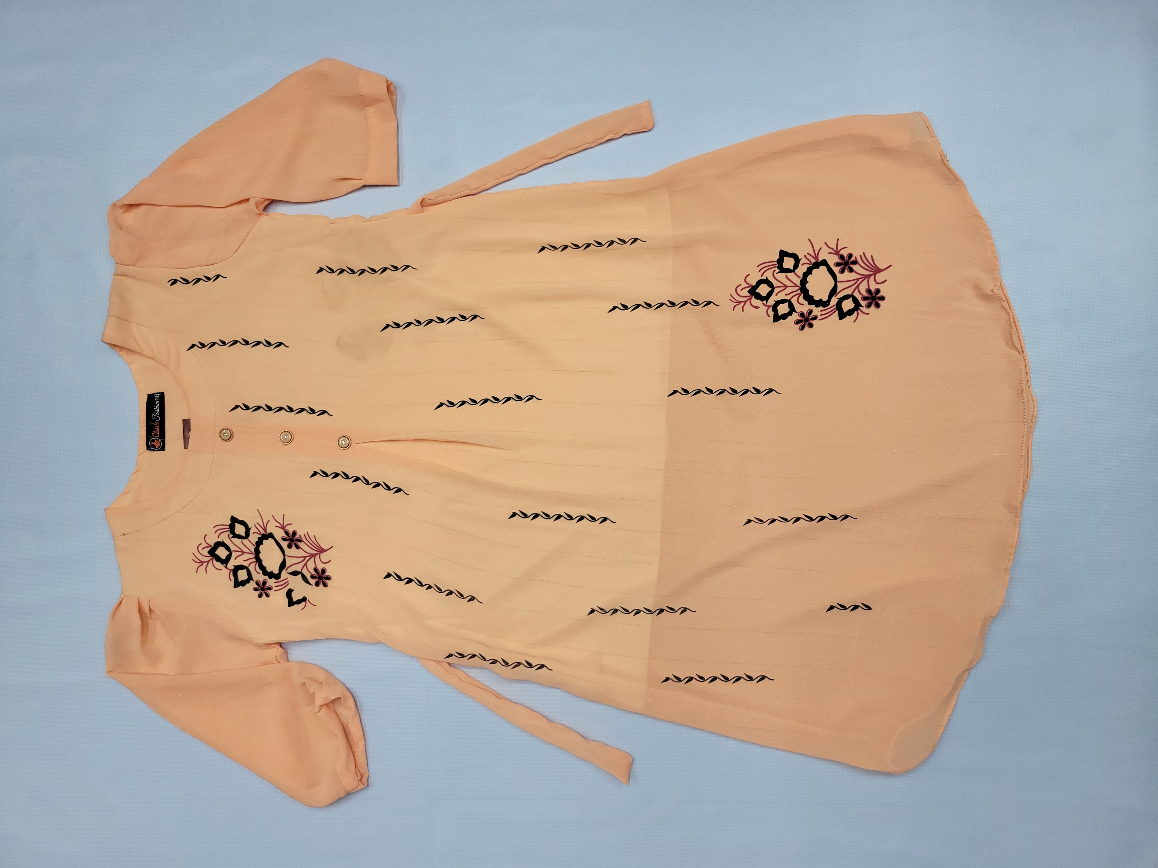 Ladies One piece with embroidery