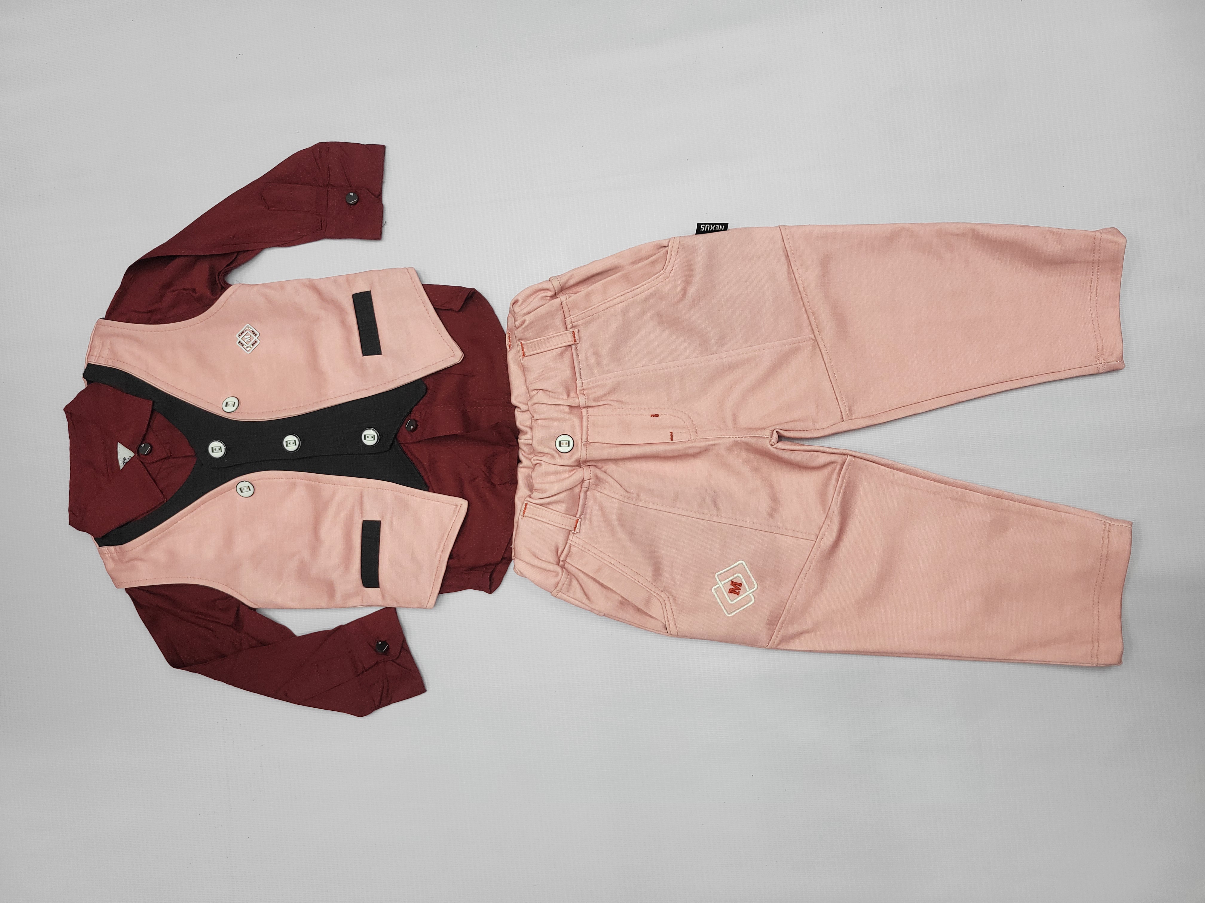 Boys Cote set, 100% cotton fabric, with classic design